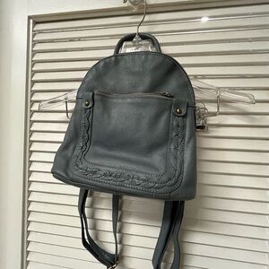 GREAT AMERICAN LEATHER WORKS✨Blue Gray ✨Leather Backpack